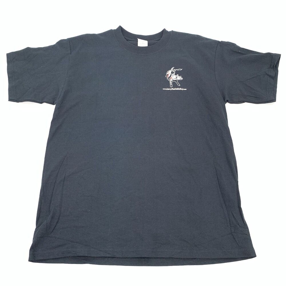 Vintage Y2K Larry the Cable Guy Comedy Promo T-Shirt Size Large Adults Black L